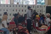 Suasana Pleno Penetapan Perolehan Suara Pemilu 2024 tingkat Kabupaten Mimika yang dilaksanakan KPU Mimika di gedung Eme Neme Yauware, Mimika, Papua Tengah, Rabu (13/3/2024). (Foto: Mujiono/Seputarpapua)