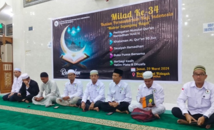 Suasana Milad IPHI ke-34 tahun yang diperingati oleh PD IPHI Mimika di Masjid Nurul Hidayah Sempan pada Jumat, 29 Maret 2024. (Foto: Dok Ketua IPHI Mimika)