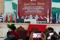 KPU Mimika Tetapkan Hasil Pemilu Anggota DPRD Mimika Tahun 2024