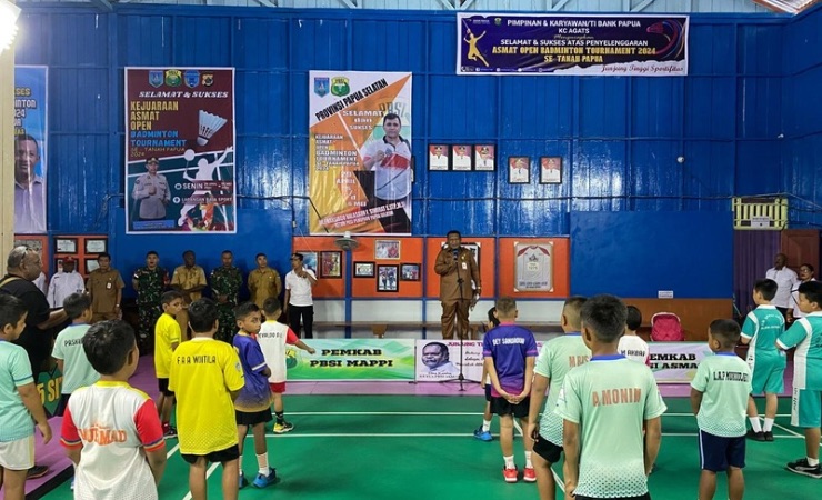 148 Pebulutangkis Ikut Asmat Open Badminton 2024 se-Tanah Papua