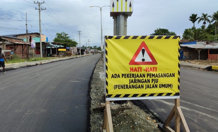 Perbaikan jalan di Kabupaten Sarmi