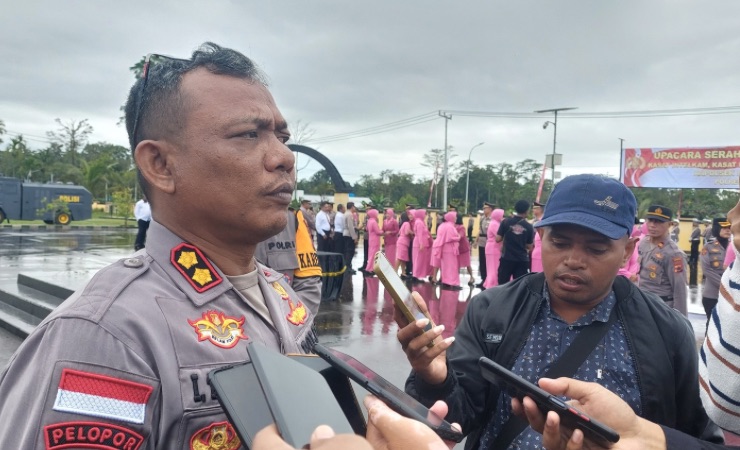 Kapolres Mimika AKBP I Komang Budiartha saat ditemui wartawan di Mapolres Mimika, Jalan Agimuga Mile 32, Rabu (14/8/2024) (Foto: Fachruddin Aji/Seputarpapua)