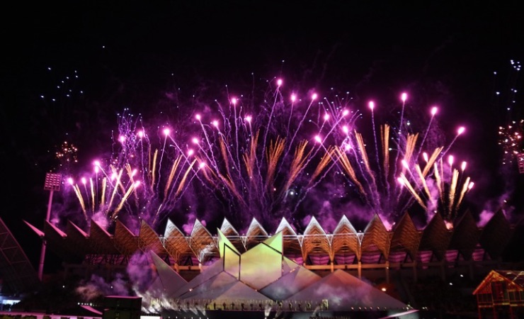 Suasana acara pembukaan PON XXI Aceh-Sumut 2024 yang berlangsung di Stadion Harapan Bangsa, Kota Banda Aceh, Provinsi Aceh, Senin (9/9/2024). (Foto: Saldi/Seputarpapua)