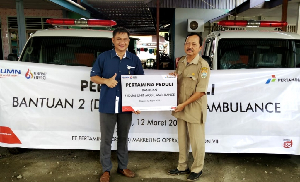 RSUDP Dogiyai Dapat Bantuan Mobil Ambulance dari Pertamina