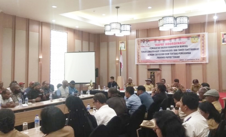 Tim Pemekaran Papua Tengah Gelar Pertemuan Dengan Lembaga Adat Hadirkan Tim Kajian UGM