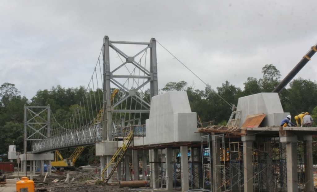 Kementrian PUPR Tuntaskan Jembatan Gantung Hingga Agenda Bedah Rumah di Asmat