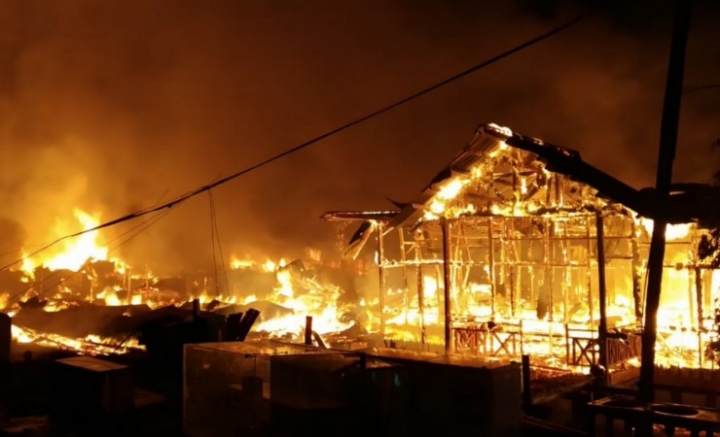 Selasa Dini Hari, Kebakaran Melanda Kota Agats